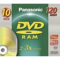 Panasonic 4.7GB DVD-RAM 10 Blank Discs