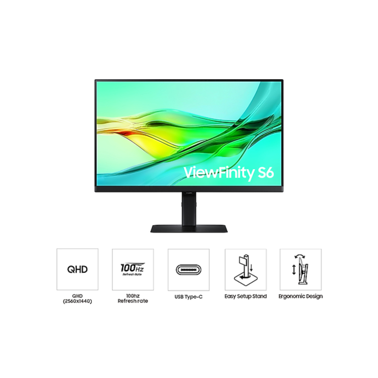 Samsung ViewFinity S60UD 24" IPS QHD 100Hz USB-C Monitor