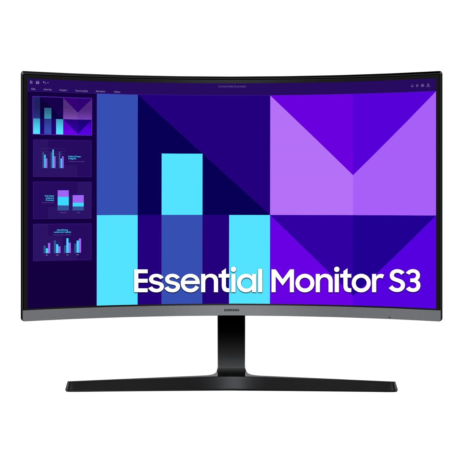 Samsung S39gd 27 Va Full Hd 100Hz Curved Monitor Black, Laptops Direct - LS27D396GAUXXU