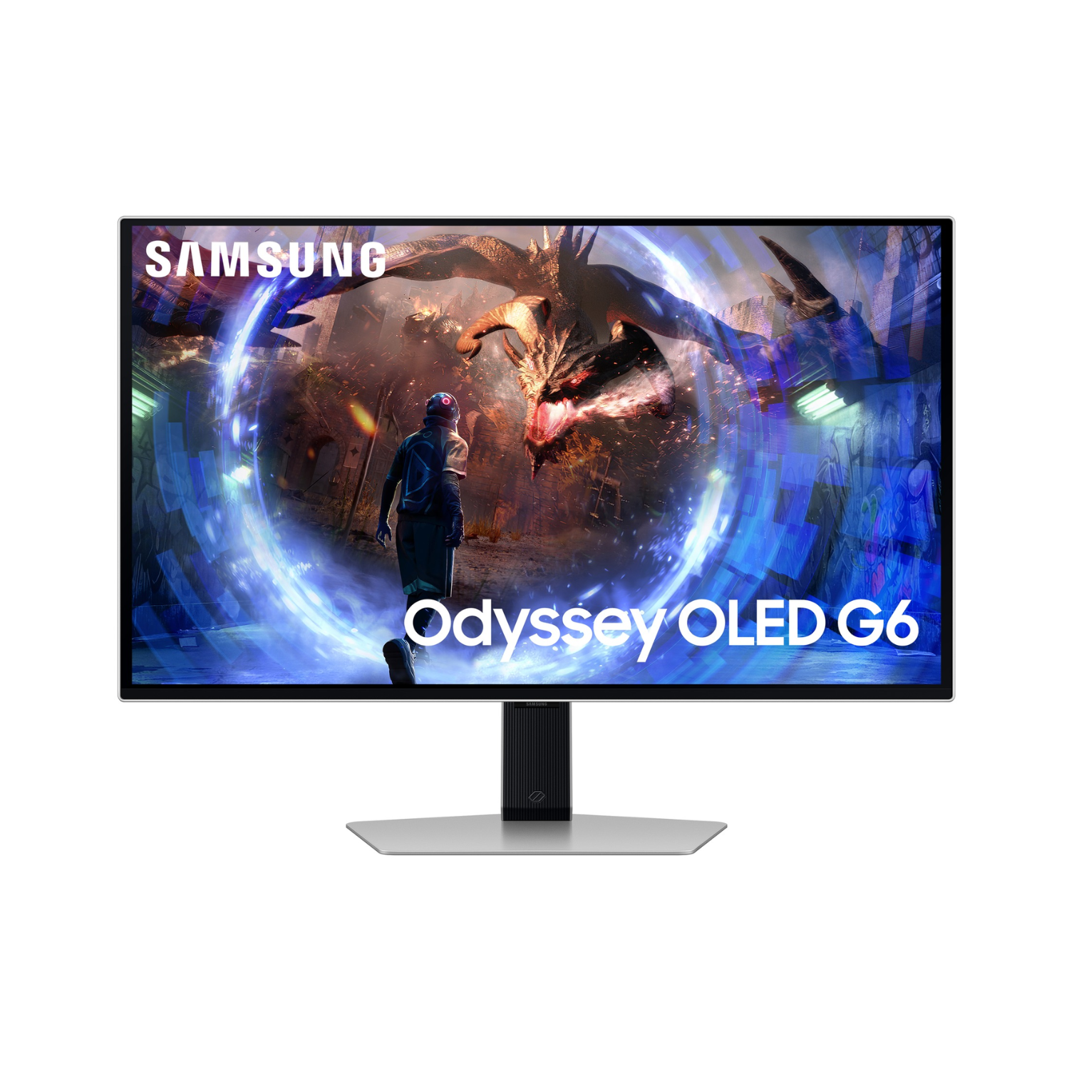 Laptops Direct - Samsung Odyssey G60sd 27 Oled Qhd 360Hz 0.03Ms Gaming Monitor Silver - LS27DG602SUXXU