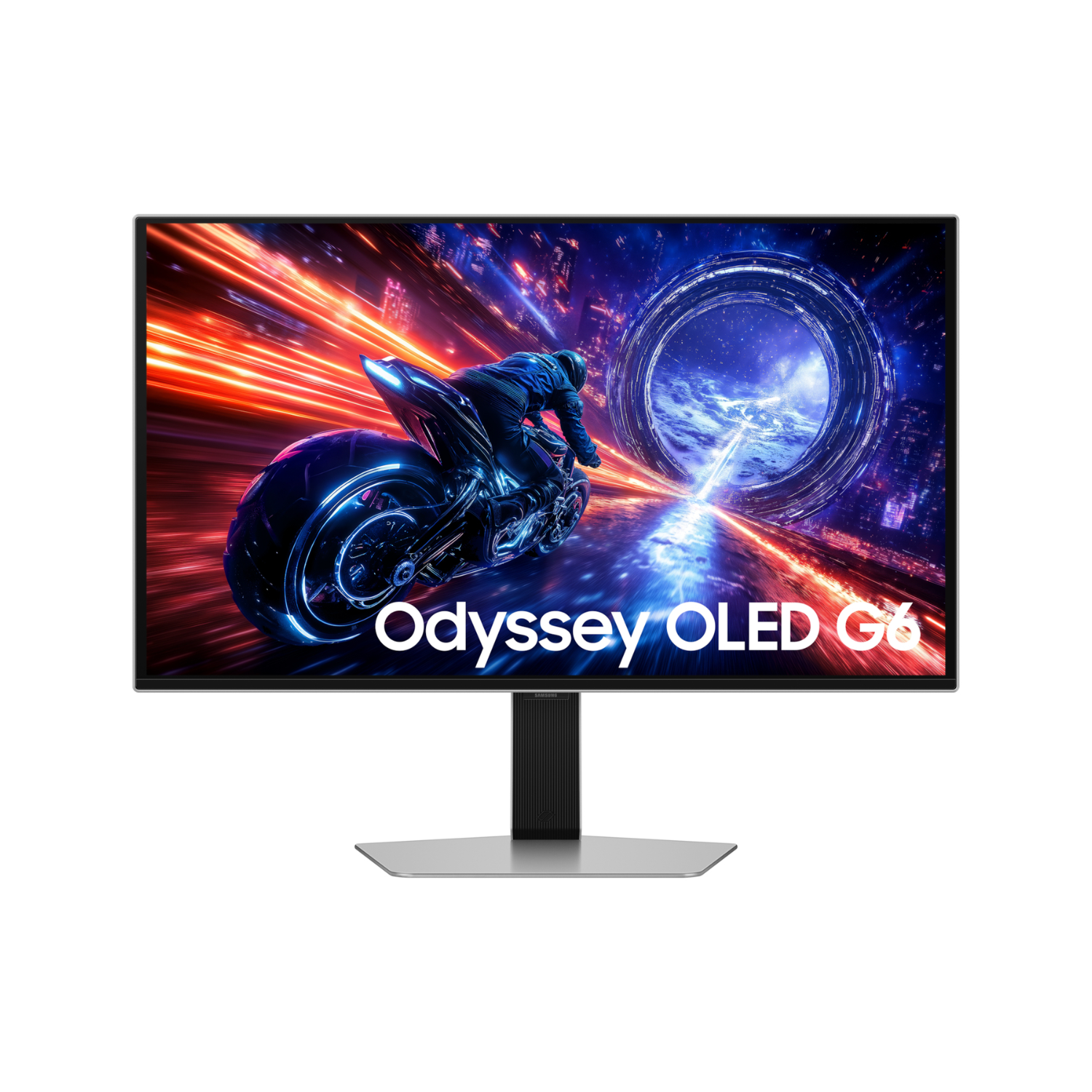Samsung Odyssey G6 G60sf 27 Oled Qhd 500Hz 0.03Ms Gaming Monitor Silver, Laptops Direct - LS27FG602SUXXU