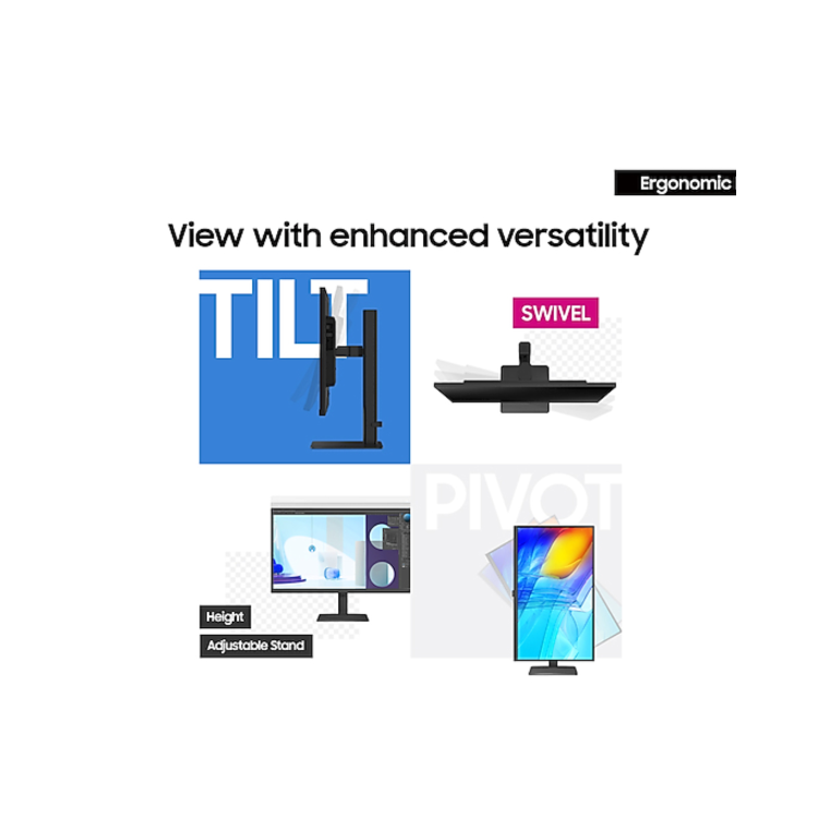 Samsung ViewFinity S80UD 32" VA 4K UHD USB-C Full Ergonomic Monitor 