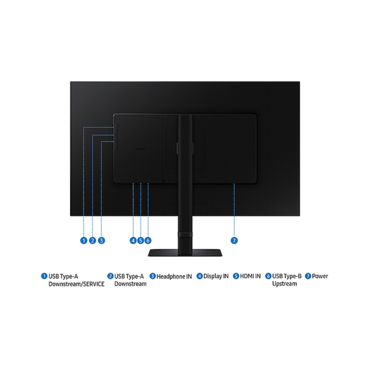 Samsung ViewFinity S80UD 32" VA 4K UHD USB-C Full Ergonomic Monitor 
