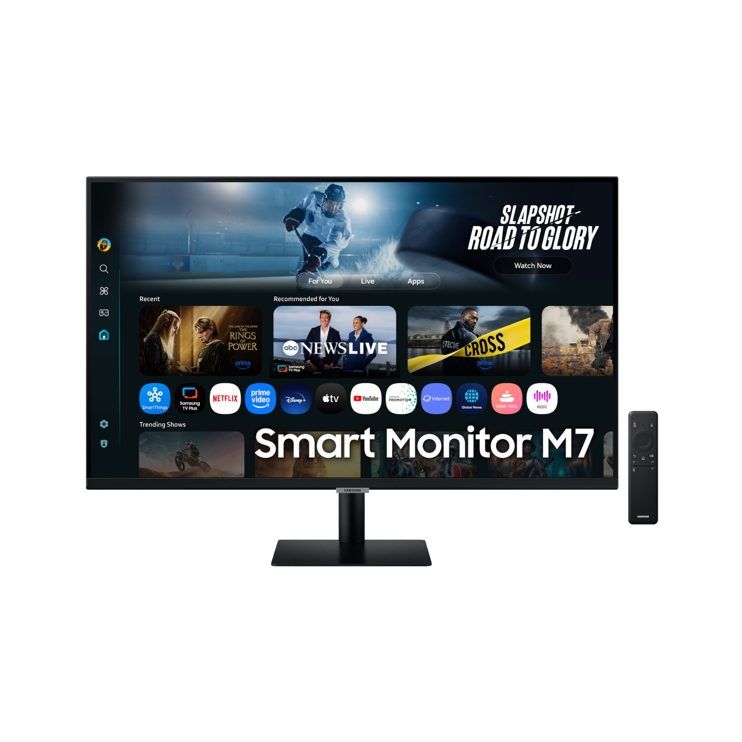 Samsung M7 M70f 32 Va 4K UHD Smart Monitor Black, Laptops Direct - LS32FM702UUXXU