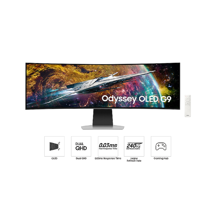 Samusung Odyssey G95SC 49" DQHD OLED 240Hz Curved Gaming Monitor