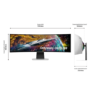 Samusung Odyssey G95SC 49" DQHD OLED 240Hz Curved Gaming Monitor
