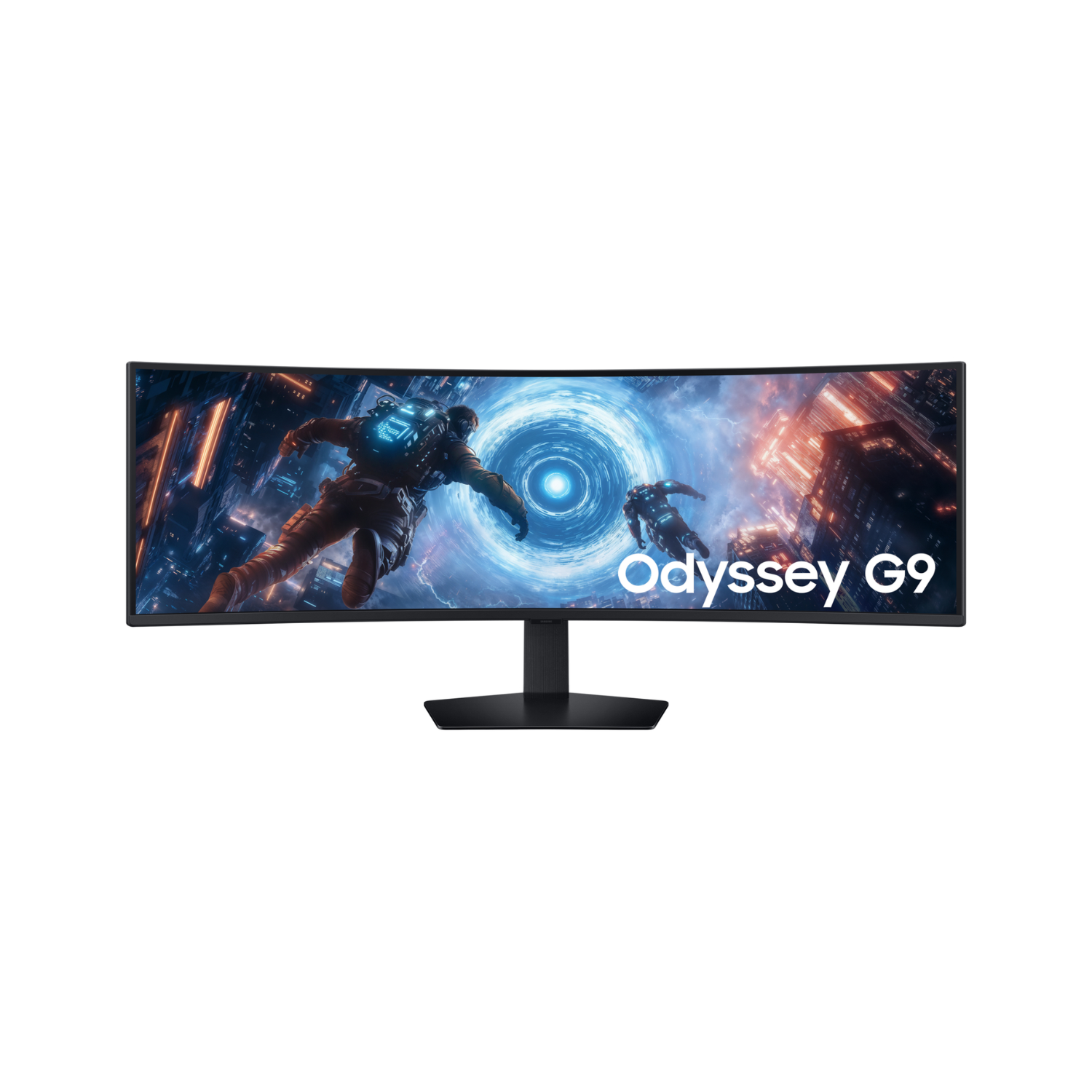 Samsung Odyssey G91f 49 Va Dqhd 144Hz 1Ms Curved Gaming Monitor Black, Laptops Direct - LS49FG910EUXXU