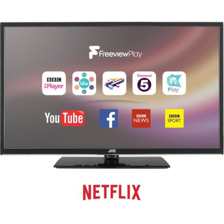 GRADE A1 - JVC LT-24C680 24" HD Ready Smart LED TV with 1 Year Warranty