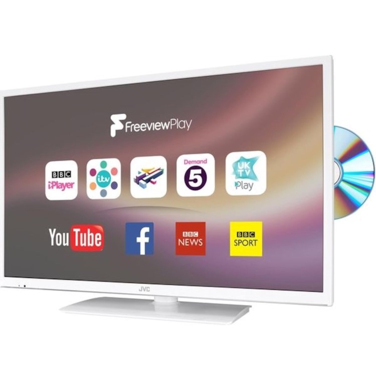GRADE A1 Refurb JVC LT-24C686 24" Smart LED TV With built in DVD Player