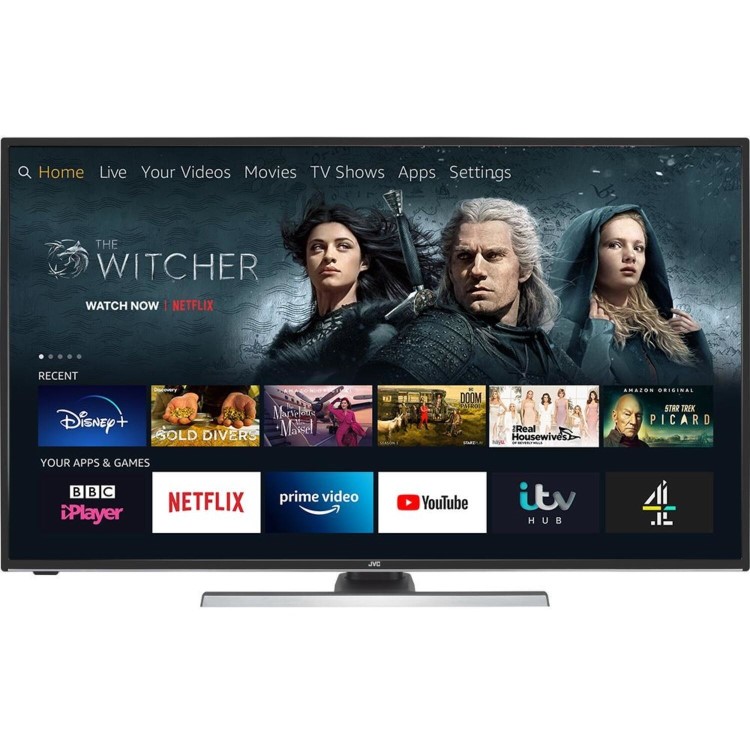 Refurbished - Grade A2 - JVC LT-40CF890 Fire TV Edition 40" 4K Ultra HD HDR Smart LED TV with Amazon Alexa