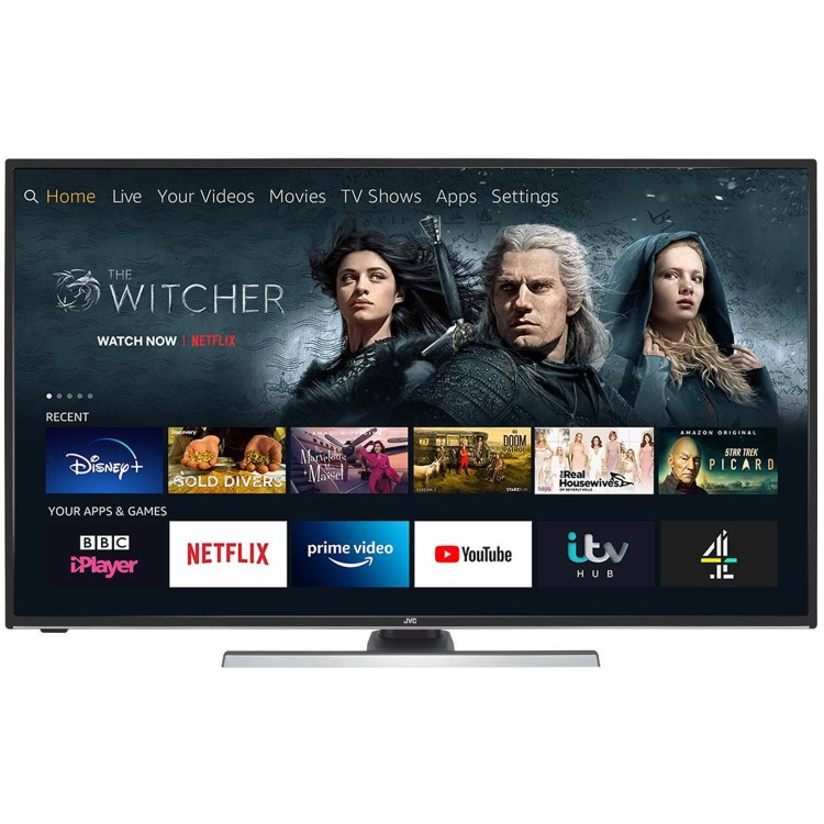 Refurbished JVC LT-55CF890 Fire TV Edition 55" 4K Ultra HD HDR Smart LED TV with Amazon Alexa