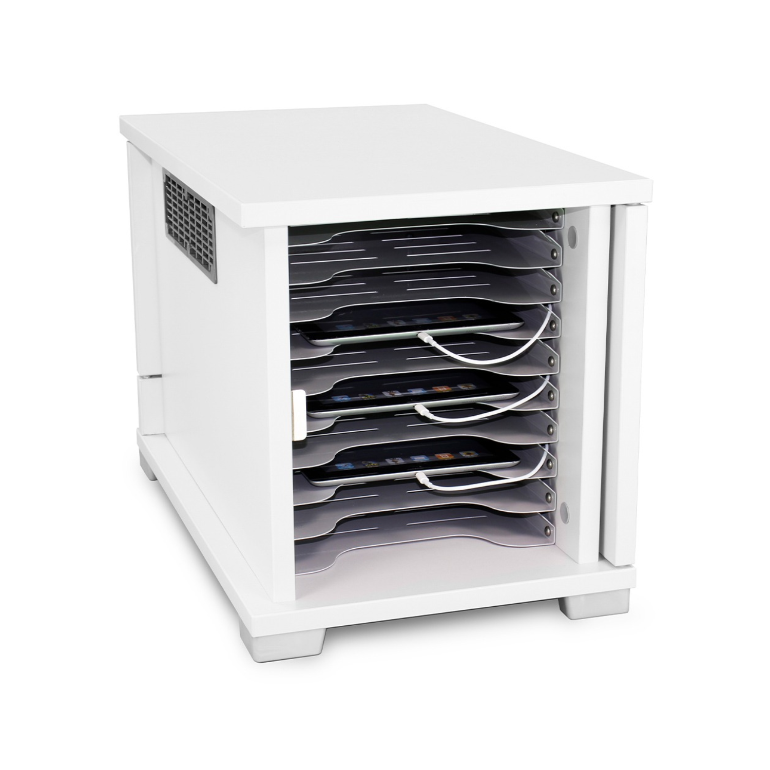 Lyte Single Door 10 USB C Devices up to 11 Horizontal 30W Charging Cabinet