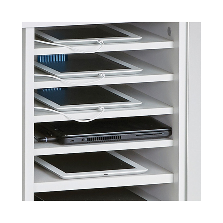 LapCabby Lyte Single Door 10 Laptops or Chromebooks and Tablets up to 15.6" Horizontal Charging Trolley