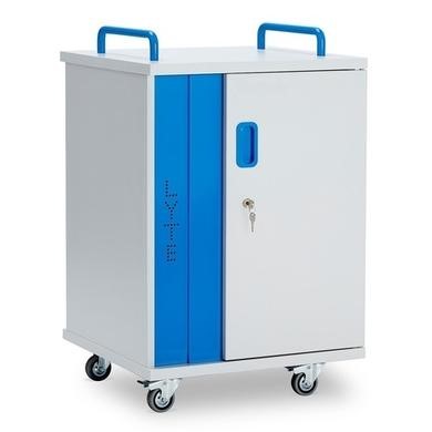 LapCabby Lyte Single Door 10 Laptops or Chromebooks and Tablets up to 15.6" Charging Trolley