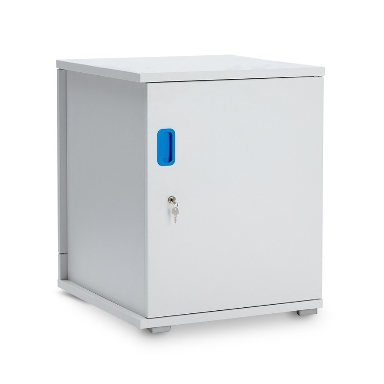 Lapcabby Lyte 16 Single Door Metal Shelf  Horizontal - 16-Device Charging Cabinet for Laptops Tablets & Chromebooks up to 15.6"