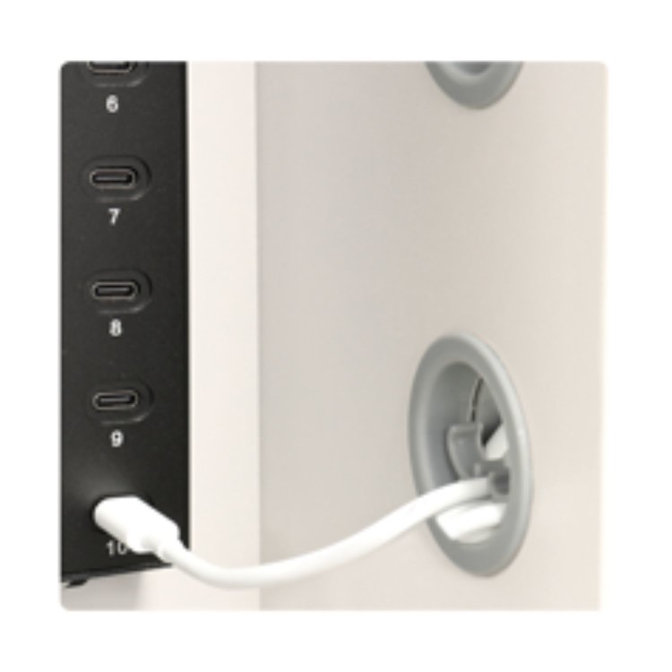 20-Device Wall Mounted Charging Cabinet for Smartphones Mobile Phones and Tablets up to 13" – Vertical