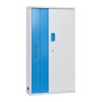 30-Device Wall Mounted Charging Cabinet for Smartphones and Mobile Phones up to 13" – Vertical