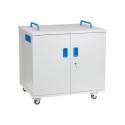 LYT32DDCBMSMBP7BL Lyte Double Door 32 Metal Shelf for Laptops or Chromebook and Tablets up to 15.6" Charging Trolley