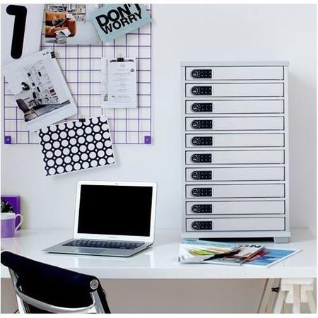 LapCabby 10 Multi Door - 10 Tablets - Laptops - Netbooks Or Chromebooks Up To 15.6 Inches