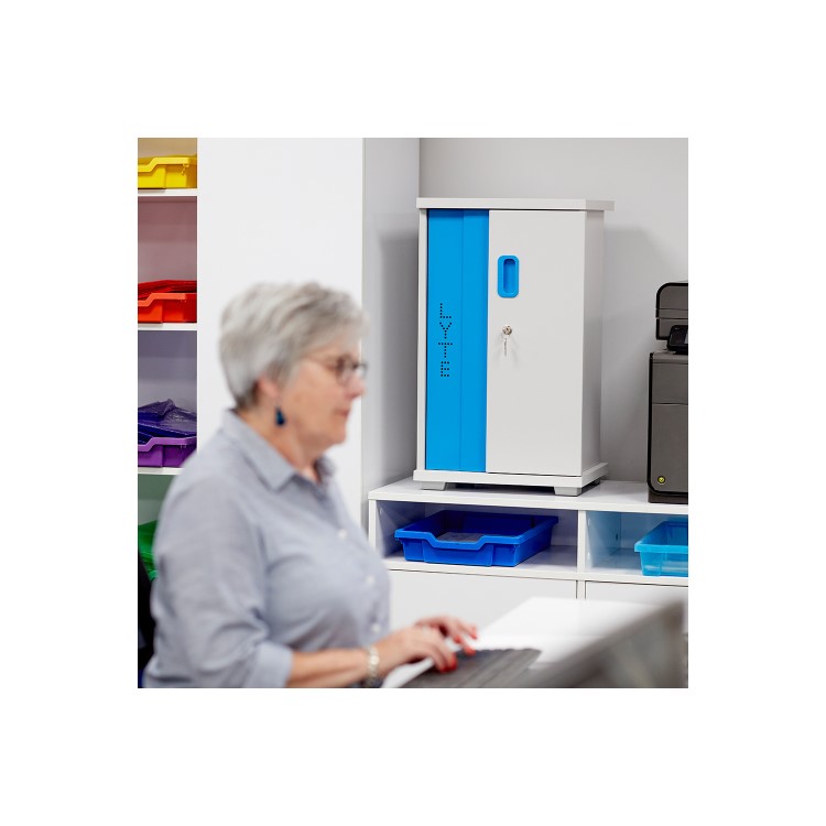 LapCabby Lyte 10 Mini Device up to 10" Single Door Charging Trolley