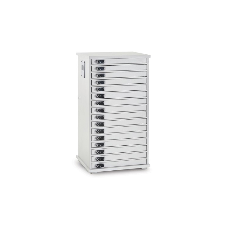 LapCabby Lyte 16 Multi Door Cabinet for 16 Chromebooks