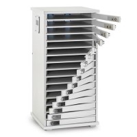 LapCabby Lyte 16 Multi Door Cabinet for 16 Chromebooks