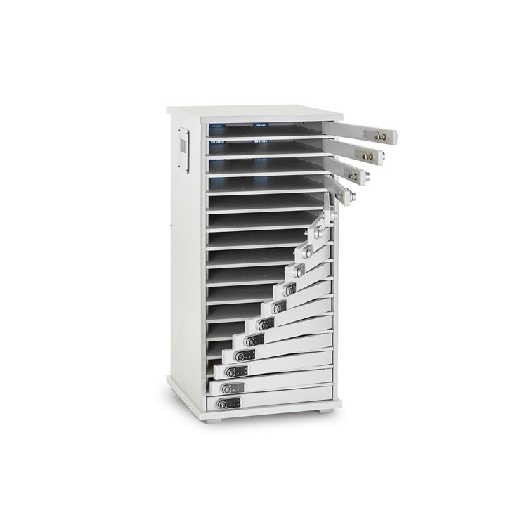 LapCabby Lyte 16 Multi Door Cabinet for 16 Chromebooks