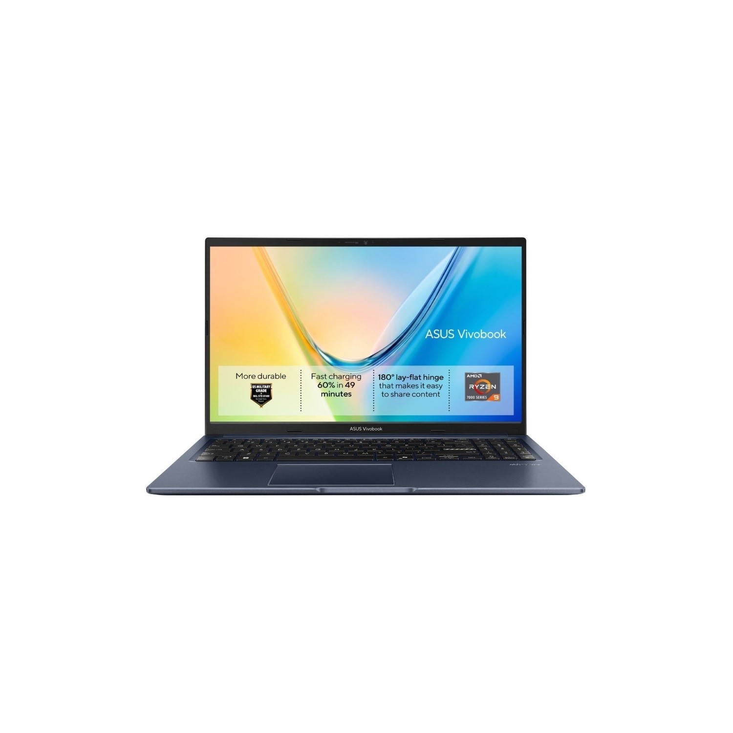 ASUS VivoBook 15 AMD Ryzen 9 7940HS 16GB RAM 512GB SSD 15.6 Inch Windows 11 Laptop