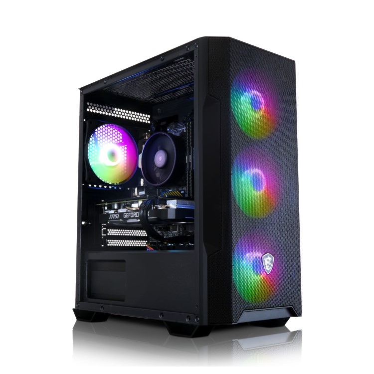 AWD IT MSI M100R AMD Ryzen 5 5500 RTX 3060 16GB RAM 1TB SSD Windows 11 Gaming PC