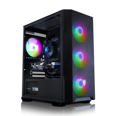 AWD IT MSI M100R AMD Ryzen 5 5500 RTX 4060Ti 16GB RAM 1TB SSD Windows 11 Gaming PC