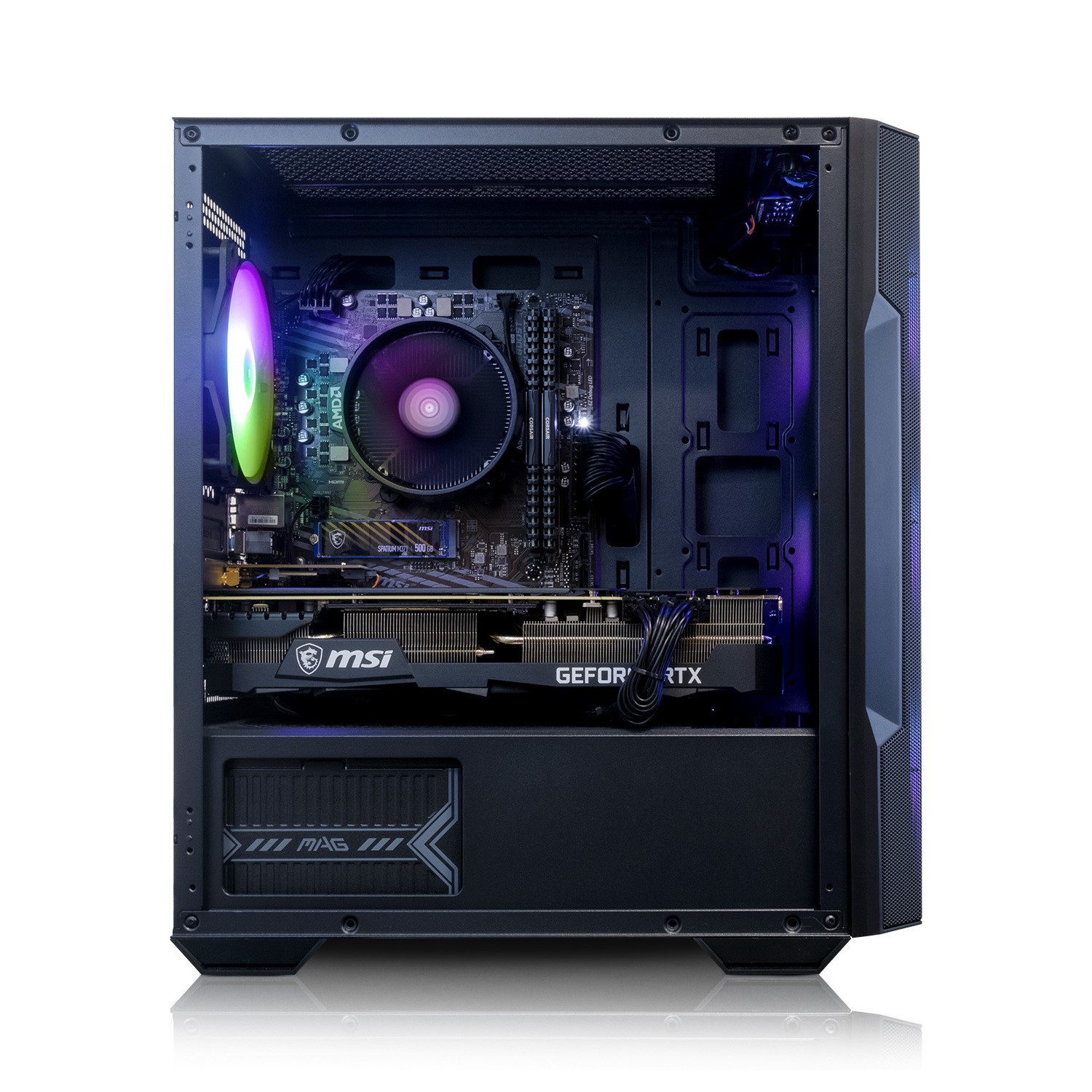 AWD IT MSI M100R AMD Ryzen 7 5700X 32GB RAM 1TB SSD RTX 4070 Windows 11 ...