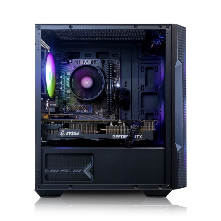 AWD IT MSI M100R AMD Ryzen 7 5700X 32GB RAM 1TB SSD RTX 4070 Windows 11 Gaming PC