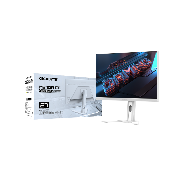 GIGABYTE M27QA ICE 27" IPS QHD 180Hz 1ms White Gaming Monitor