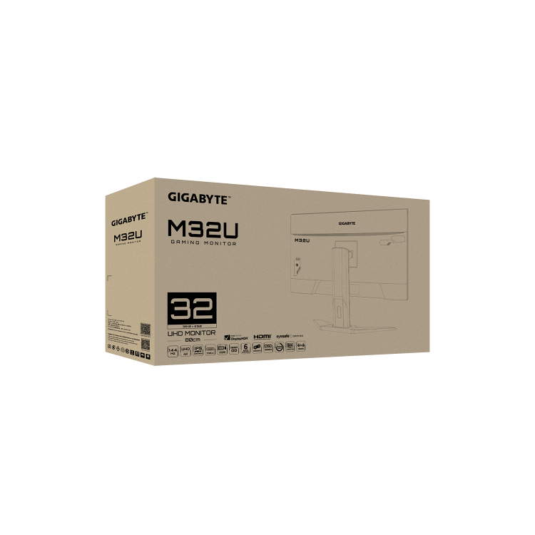 Refurbished Gigabyte M32U 32" UHD 4K SS IPS 144Hz Gaming Monitor
