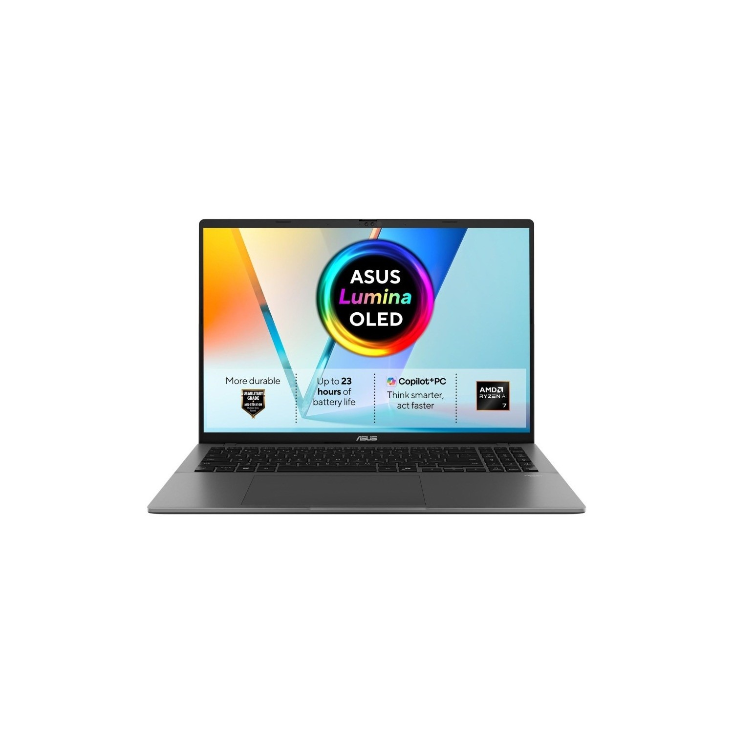 ASUS VivoBook S16 AMD Ryzen AI 7 16GB RAM 512GB SSD 16 Inch Windows 11 Copilot+ Laptop