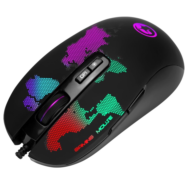 Marvo Scorpion M422 USB RGB LED Black Programmable Gaming Mouse