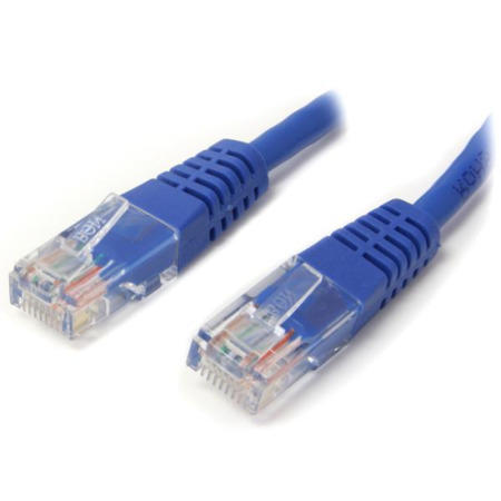 StarTech.com 15 ft Cat5e Blue Molded RJ45 UTP Cat 5e Patch Cable - 15ft Patch Cord
