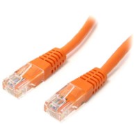 StarTech.com 15 ft Cat5e Orange Molded RJ45 UTP Cat 5e Patch Cable - 15ft Patch Cord