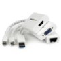 Macbook Air&reg; Accessories Kit - MDP to VGA / HDMI&reg; and USB 3.0 Gigabit Ethernet Adapter