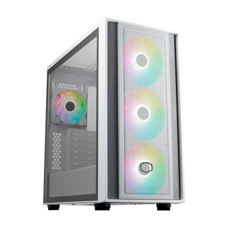 Cooler Master MasterBox 600 Mid Tower Gaming PC Case White