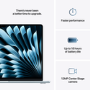 Apple MacBook Air 15 Inch M4 16GB RAM 256GB SSD 2025 - Sky Blue