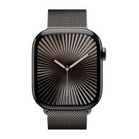 Apple Watch Series 10 GPS + Cellular 46mm Slate Titanium Case with Slate Milanese Loop - S/M Apple Watch Series 10 GPS + Cellular 46mm Slate Titanium Case with Slate Milanese Loop - S/M