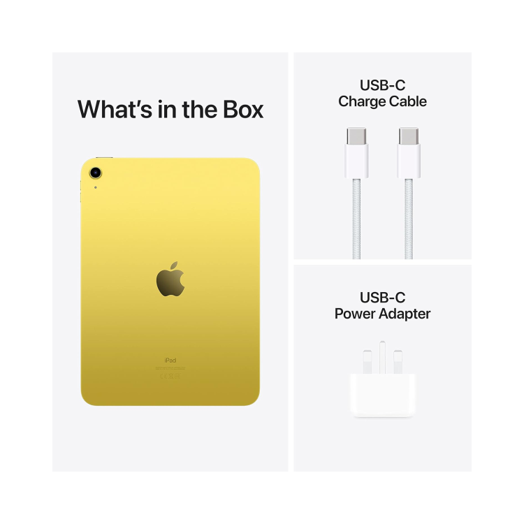 Apple iPad 2022 10.9" Yellow 64GB Wi-Fi Tablet