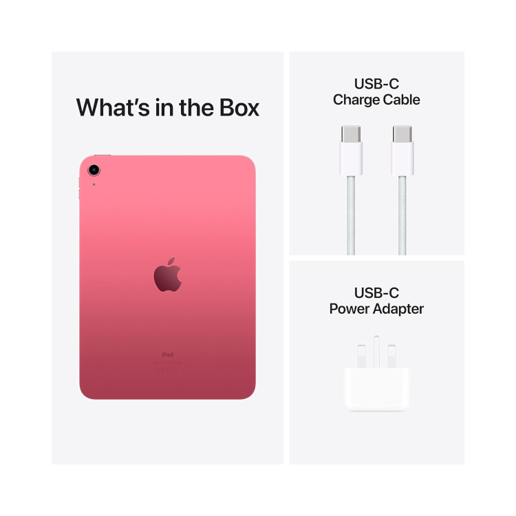 Apple iPad 2022 10.9" Pink 64GB Wi-Fi Tablet