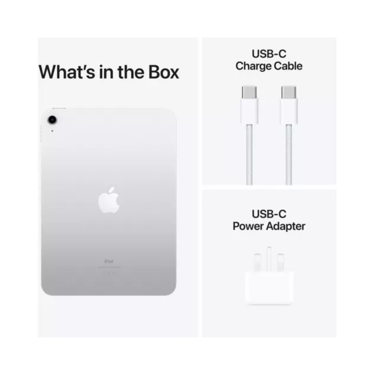 Apple iPad 2022 10.9" Silver 64GB Cellular Tablet