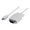 15 ft Mini DisplayPort&amp;#153; to VGA Adapter Converter Cable – mDP to VGA 1920x1200 - White