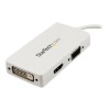 Mini DisplayPort&amp;#153; to VGA / DVI / HDMI&amp;reg; Adapter –  All-in-One mDP Converter For MacBook&amp;reg; – White