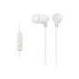 Sony MDR-EX15LP In-ear Wired Headphones With Mic White