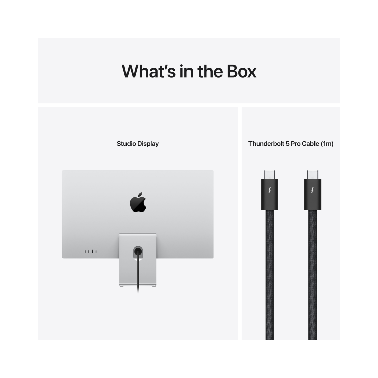 Apple Studio Display 27" 5K Retina Standard Glass Tilt & Height-Adjustable Monitor