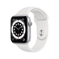 Apple Watch Series 6 GPS - 40mm Silver Aluminium Case with White Sport Band - Regular Apple Watch Series 6 GPS - 40mm Silver Aluminium Case with White Sport Band - Regular
